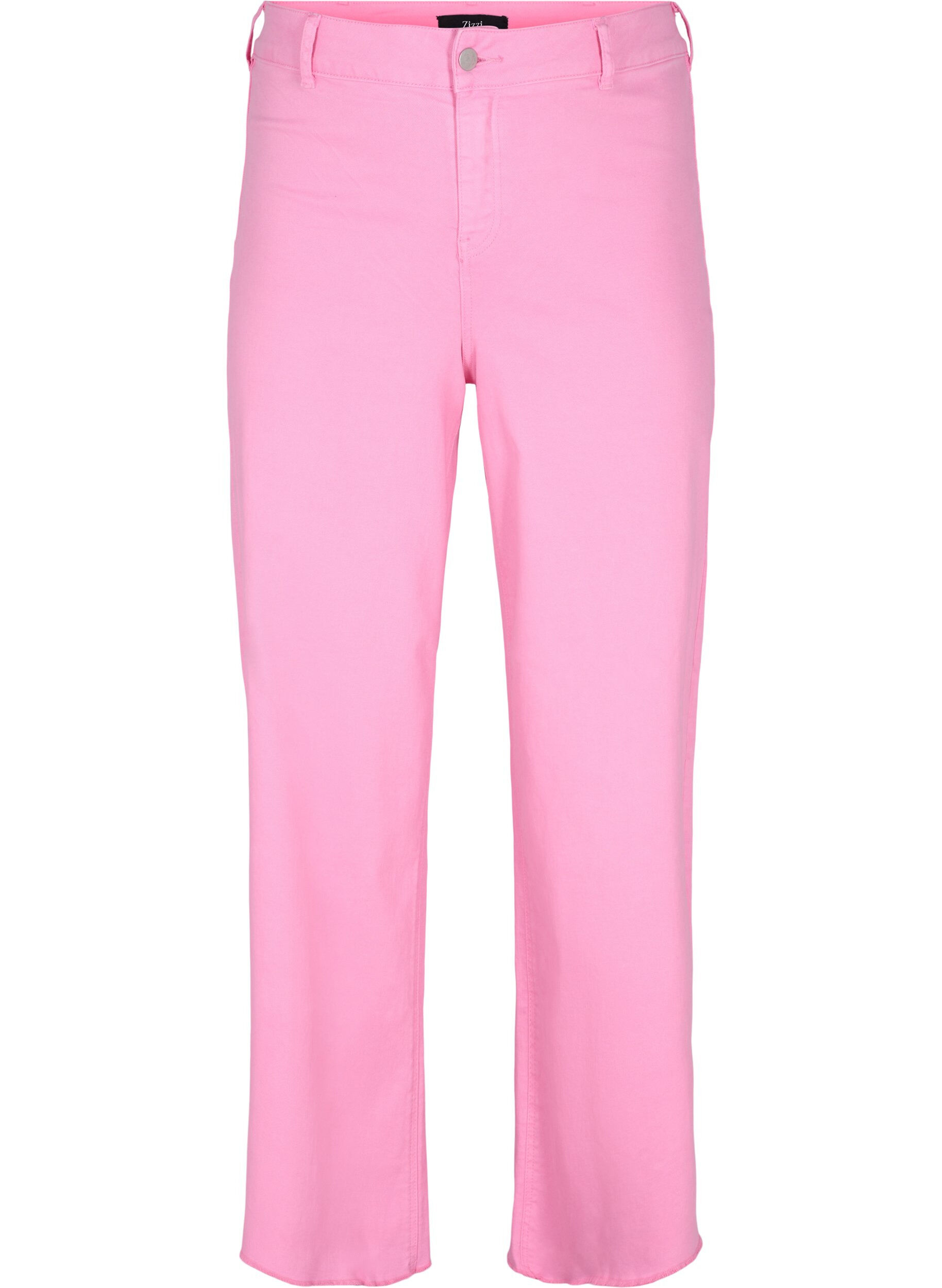 ZizziFlared jeans met high waist, Roze, Packshot image number 0