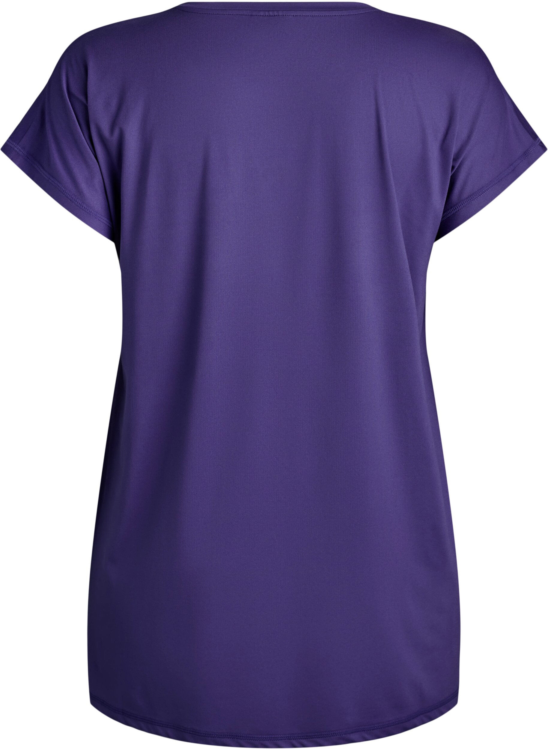 Zizzi T-shirt long d'entra&icirc;nement, Violet, Packshot image number 1