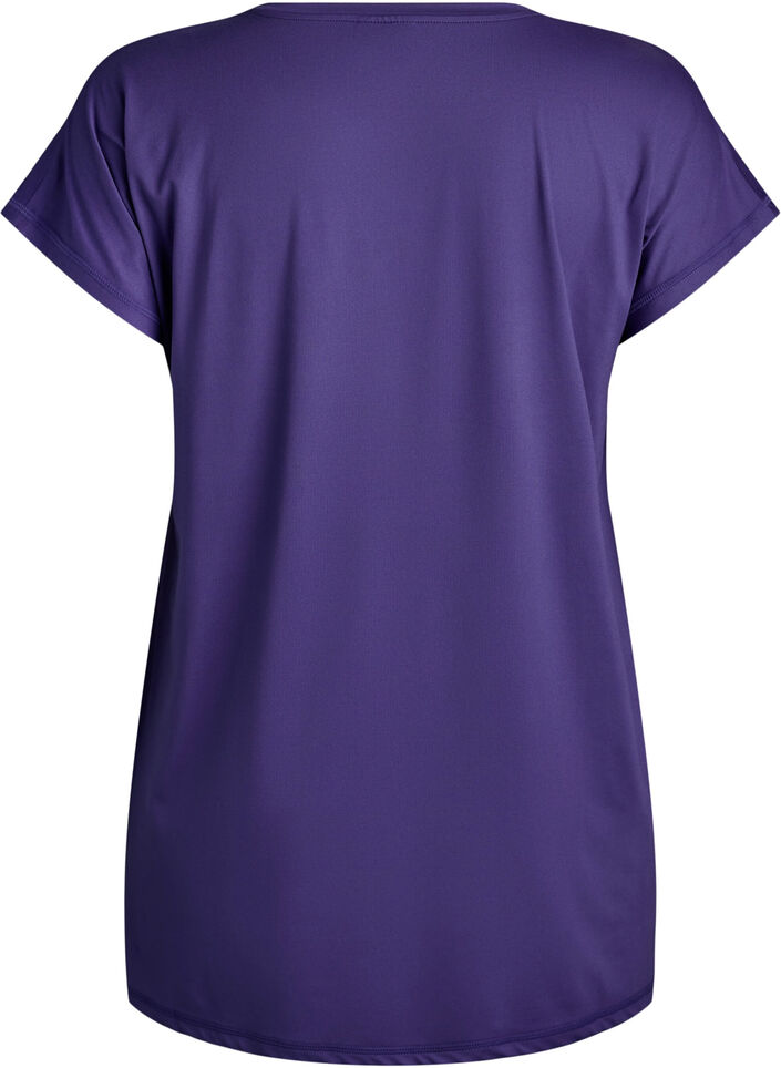 T-shirt long d'entra&icirc;nement, Violet, Packshot image number 1