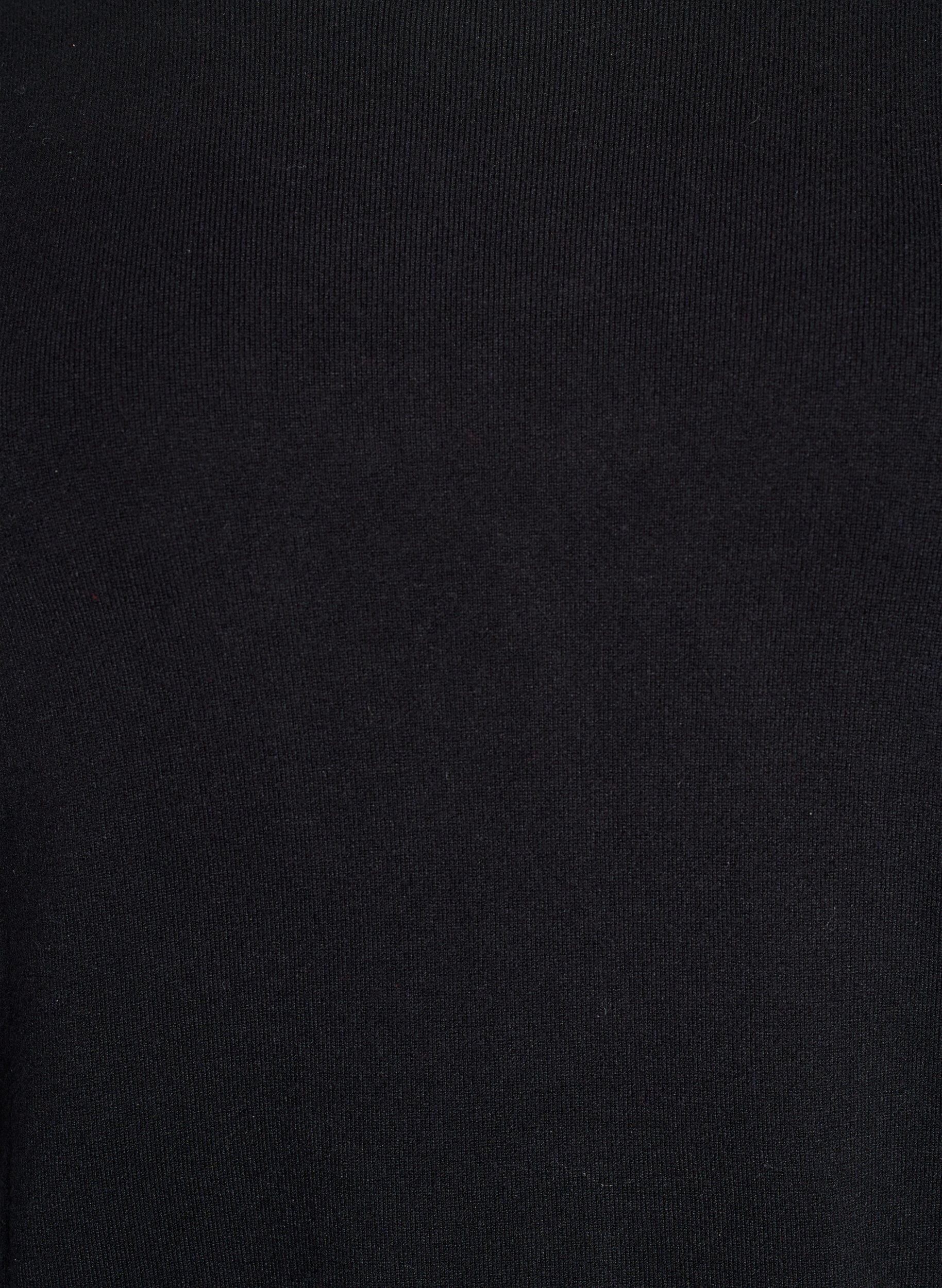 Zizzi Blouse en maille &agrave; manches courtes en viscose, Noir, Packshot image number 2