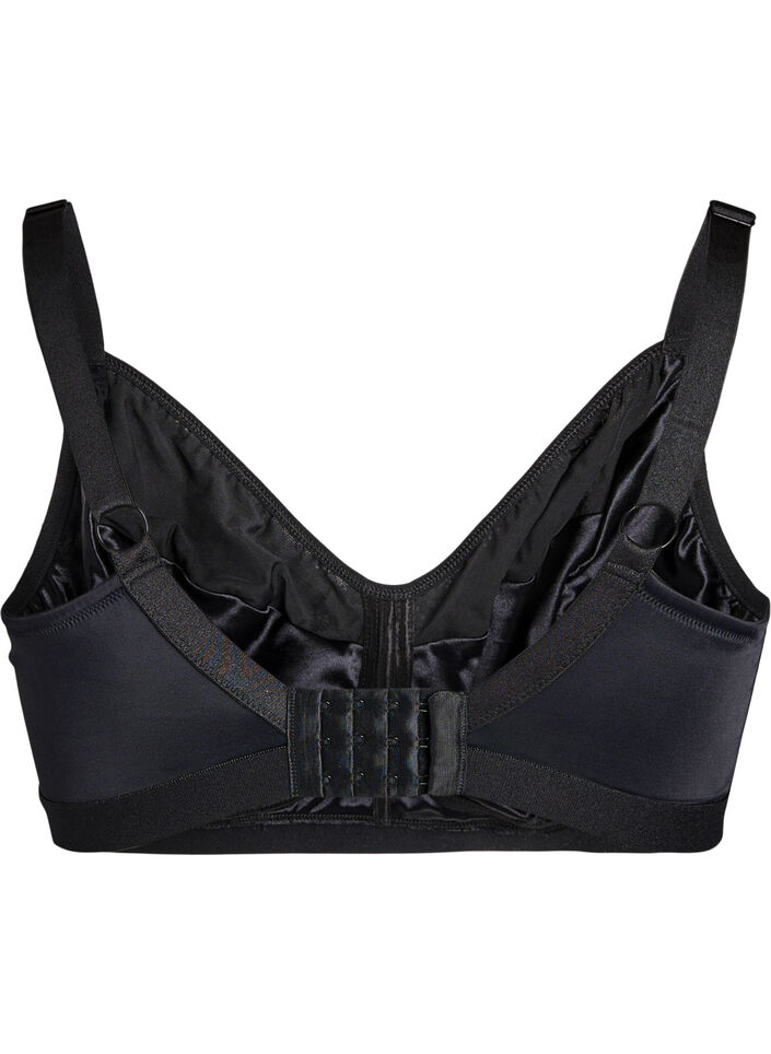 Soutien-gorge triangle sans armatures en dentelle, Noir, Packshot image number 1