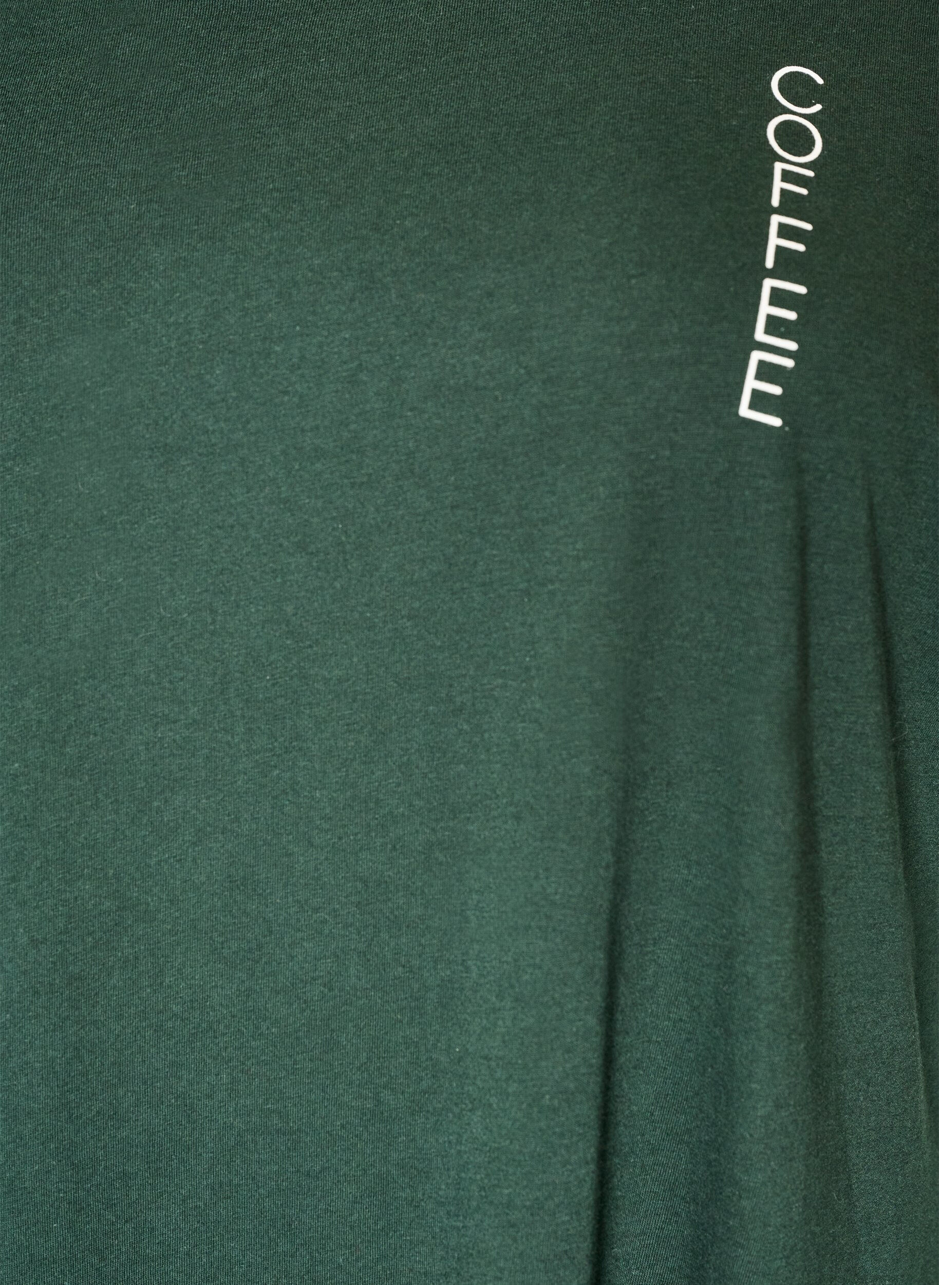 ZizziChemise de nuit midi en coton biologique, Vert, Packshot image number 2