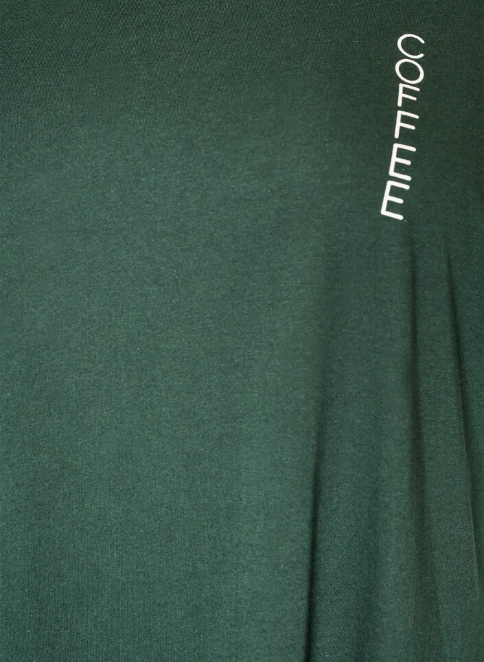 Chemise de nuit midi en coton biologique, Vert, Packshot image number 2