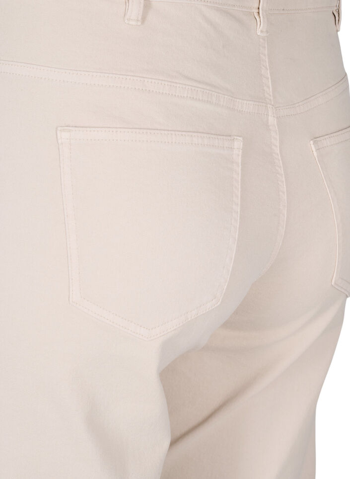 Gemma high-waist jeans, Beige, Packshot image number 3