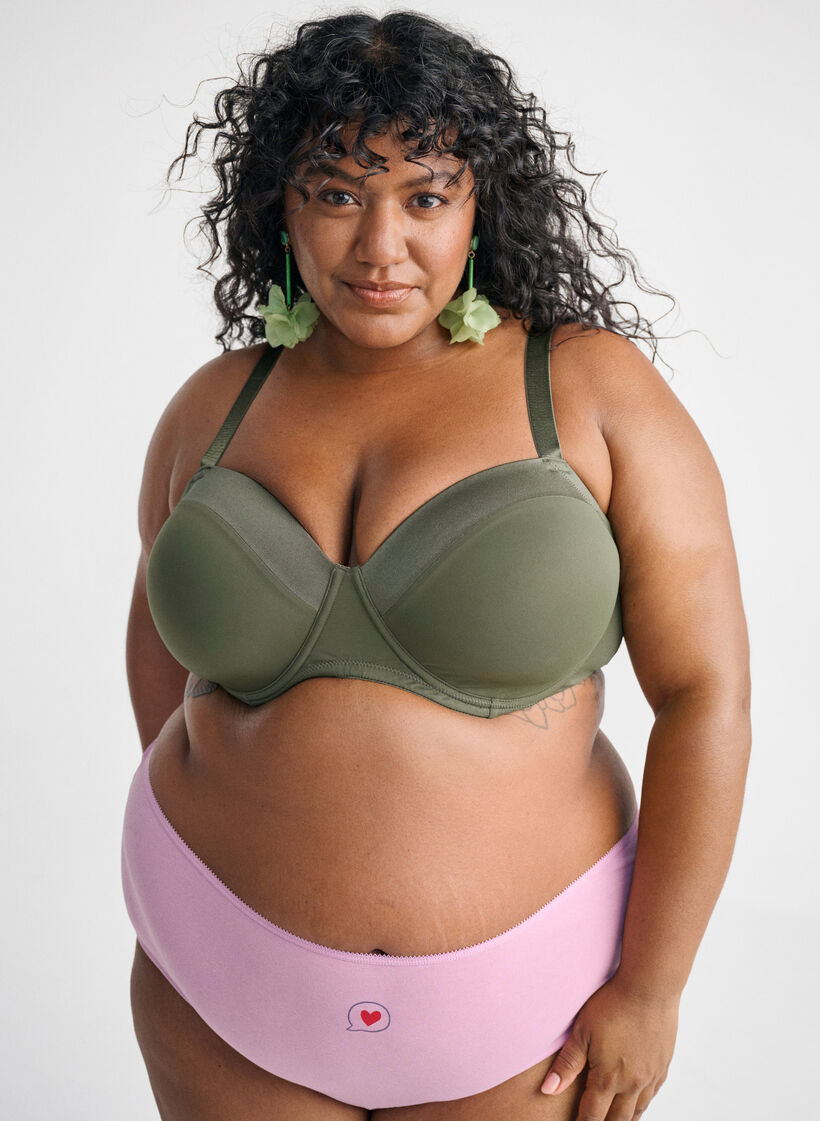 7-pack hipsterslip met normale taille, Paars, Image image number 0