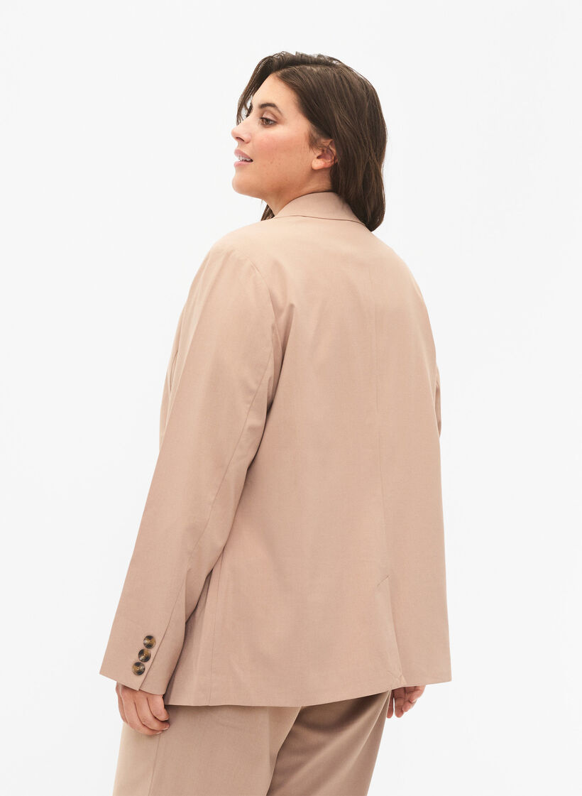 Blazer classique avec fermeture à boutons, Amphora, Model image number 1