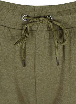 Gemêleerde sweatpants met zakken, Ivy green Melange, Packshot image number 2