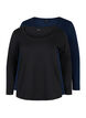 Lot de 2 blouses basiques en coton, Black/Navy B, Packshot image number 0