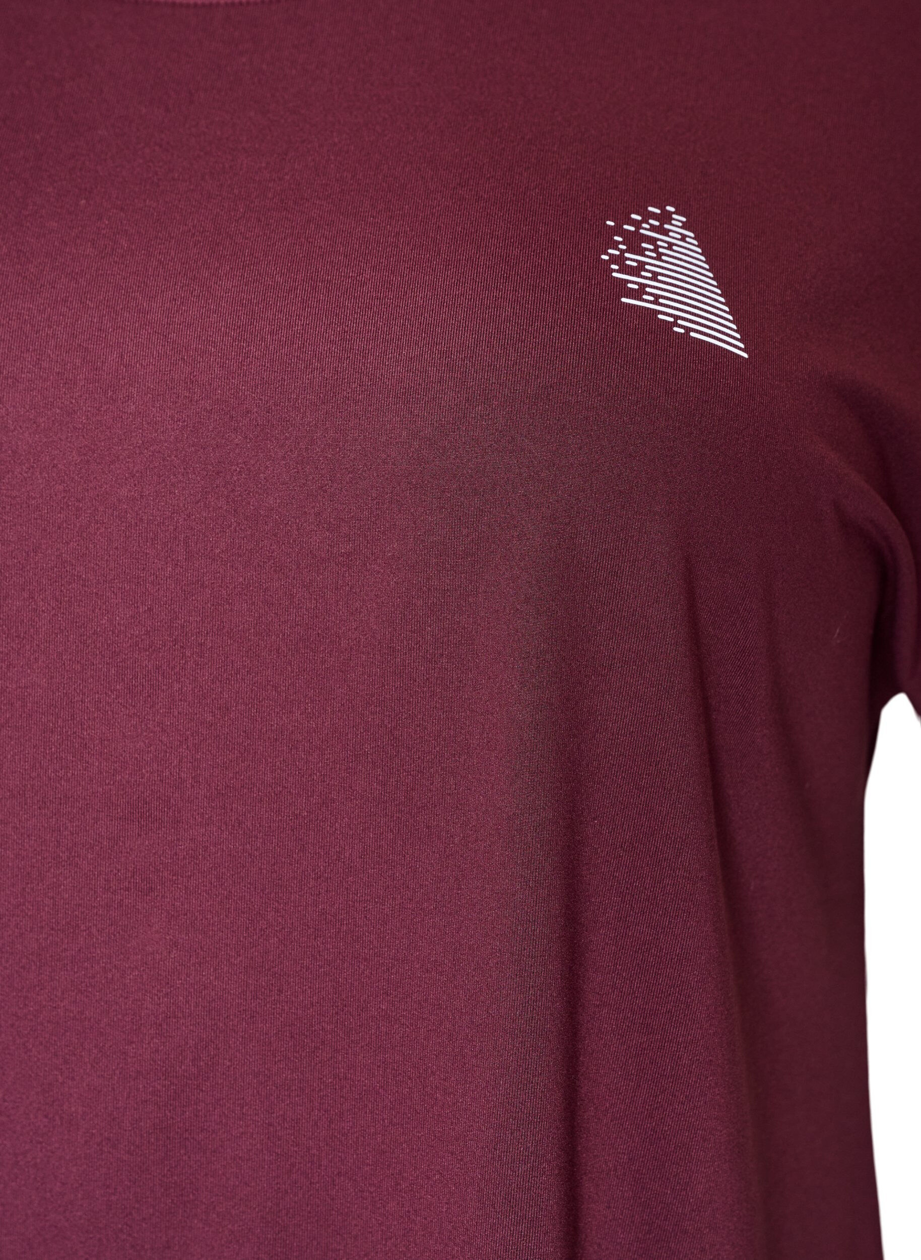 ZizziEffen gekleurd trainingsshirt, Rood, Packshot image number 2