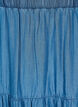 Denim maxi rok met ruches, Blauw, Packshot image number 2