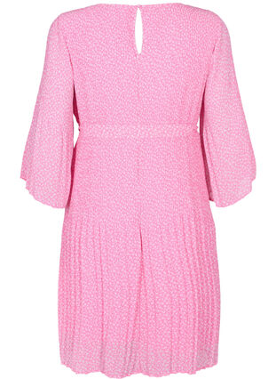Robe plissée avec ceinture à nouer, Pink Ditzy Flower, Packshot image number 1