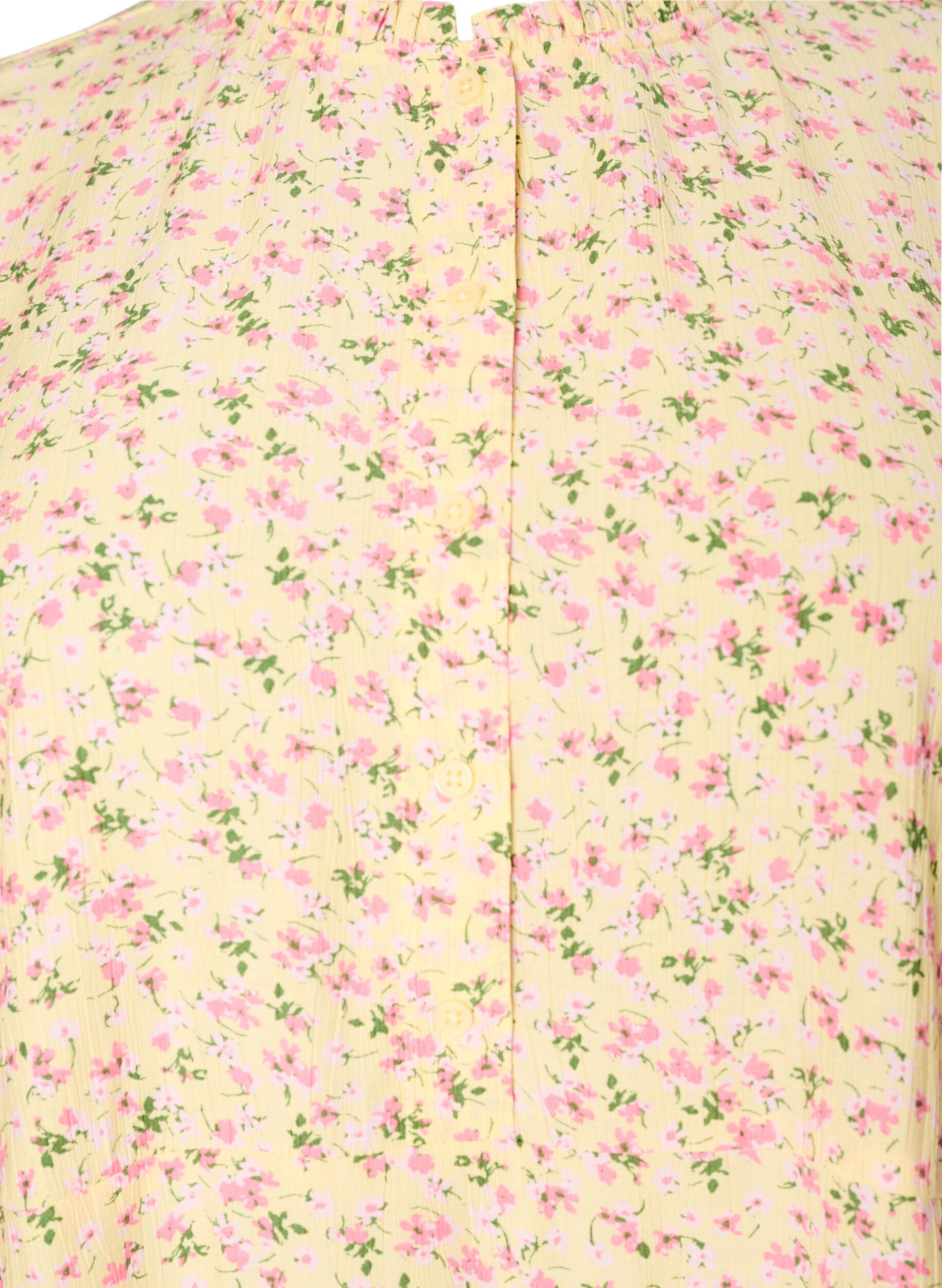 ZizziRobe courte en viscose avec volants, Jaune, Packshot image number 2