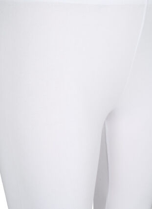 Leggings basiques longueur 3/4 en viscose, Bright White, Packshot image number 2