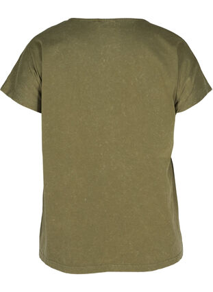 Katoenen t-shirt met print, Ivy Green, Packshot image number 1
