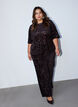 Pantalon &agrave; coupe ample avec sequins, Marron, Model image number 0