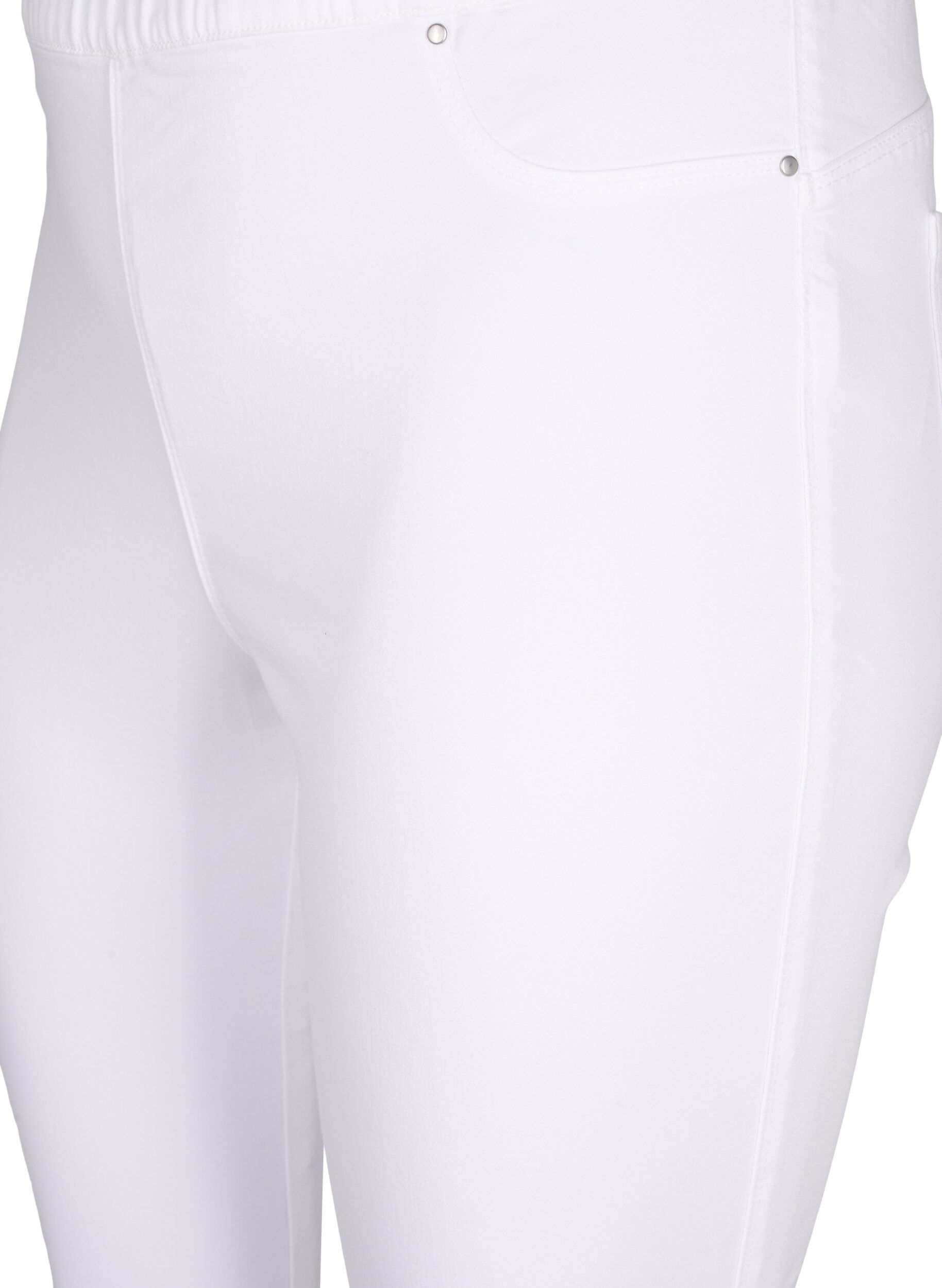 ZizziJeggings met hoge taille, Wit, Packshot image number 2