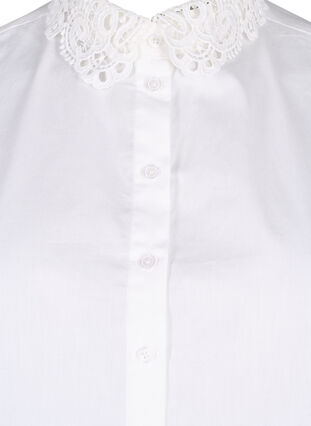 Col ample avec lacets, Bright White, Packshot image number 2