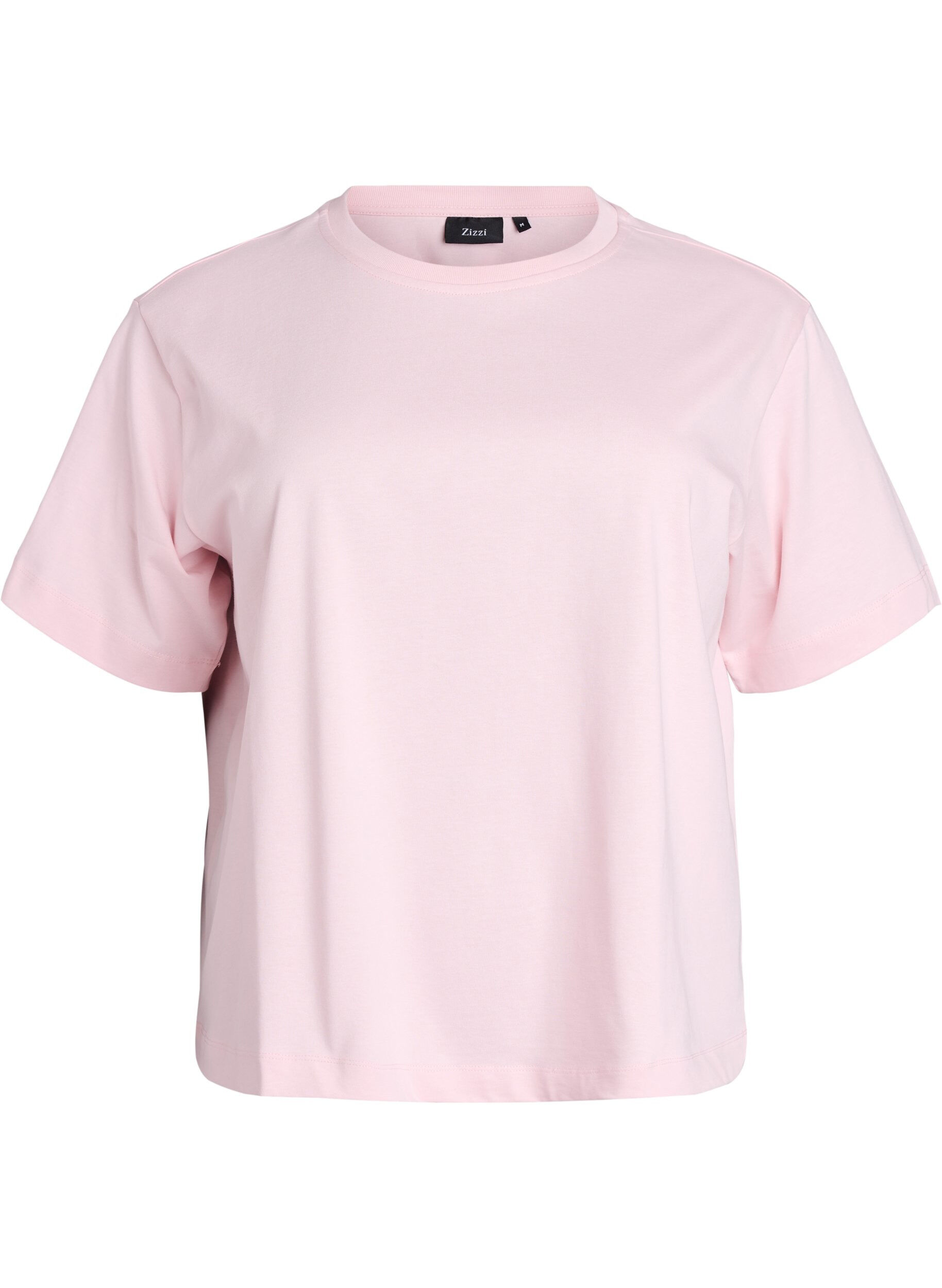 Zizzi T-shirt boxy en coton, Rose, Packshot image number 0