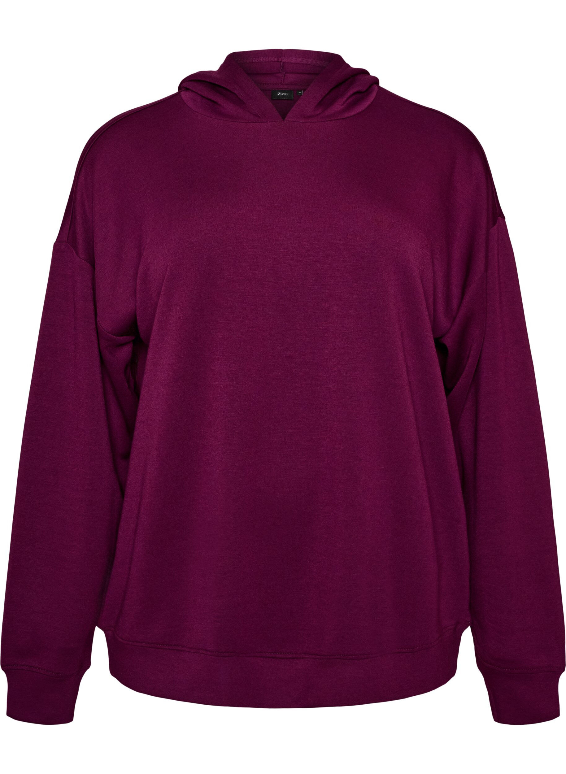 ZizziSweat &agrave; capuche en jersey, Violet, Packshot image number 0