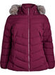 Veste courte &agrave; capuche, Bordeaux fonc&eacute;, Packshot image number 0