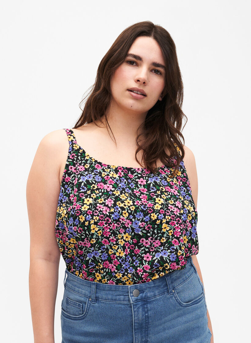 FLASH - Top met print, Multi Flower, Model image number 0