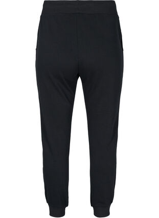 Pantalon d'entraînement uni avec poches, Black, Packshot image number 1