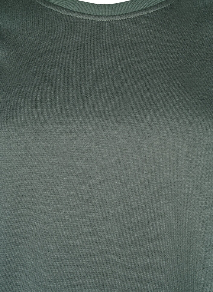 Sweatshirt met geborduurde uitsneden, Thyme, Packshot image number 2