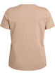 T-shirt basique en coton &agrave; col rond, Beige, Packshot image number 1