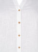 Katoenen blouse met een V-hals, Wit, Packshot image number 2