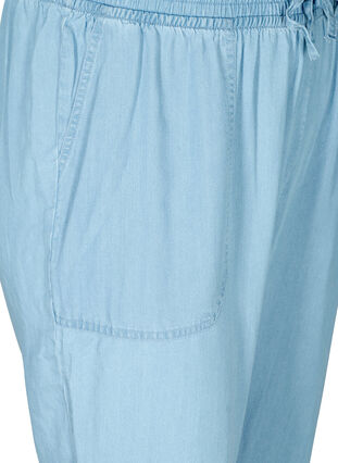 Pantalon ample en lyocell, Light blue denim, Packshot image number 2