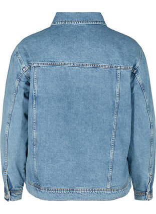 Veste en jean légère coton, Light Blue ASS, Packshot image number 1