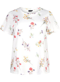 T-shirt en coton biologique avec imprimé floral