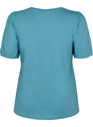T-shirt en coton avec manches 2/4, Brittany Blue, Packshot image number 1
