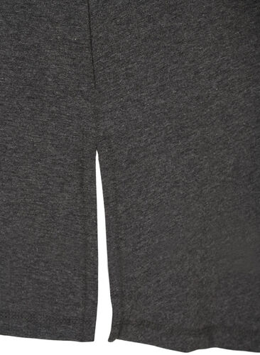 T-shirt de grossesse à manches courtes en coton, Dark Grey Melange, Packshot image number 3