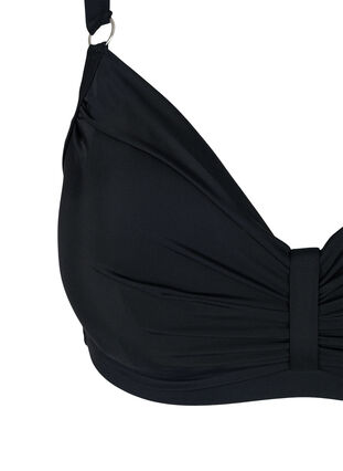 Haut de bikini à armatures avec draperies, Black, Packshot image number 2