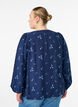 Blouse met knoopsluiting en kleine bloemen, Blauw, Model image number 2