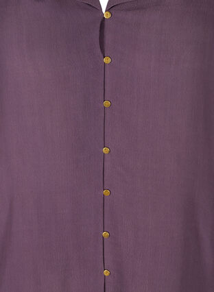 Viscose blouse met 3/4 mouwen, Vintage Violet, Packshot image number 2