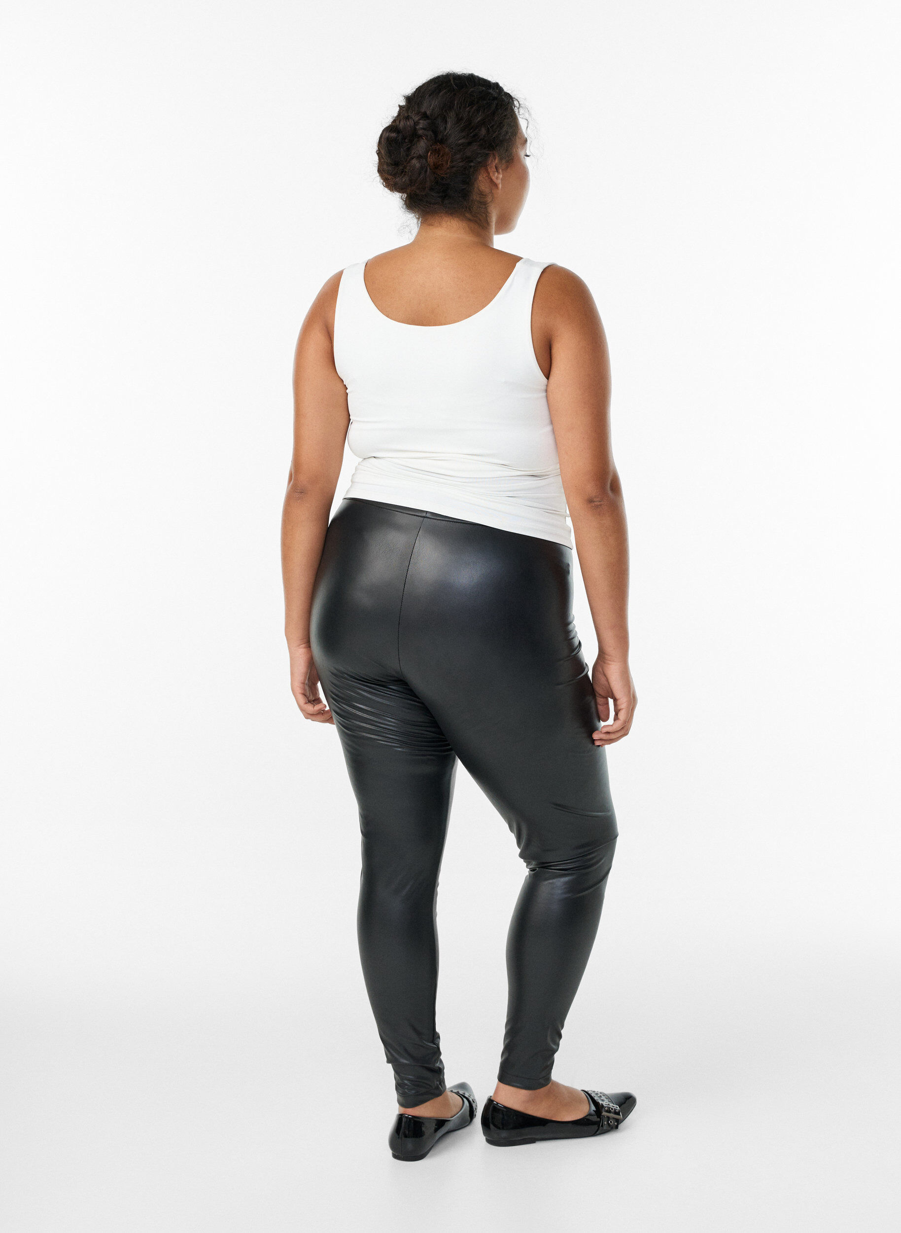 ZizziGecoate leggings met voering, Zwart, Model image number 2