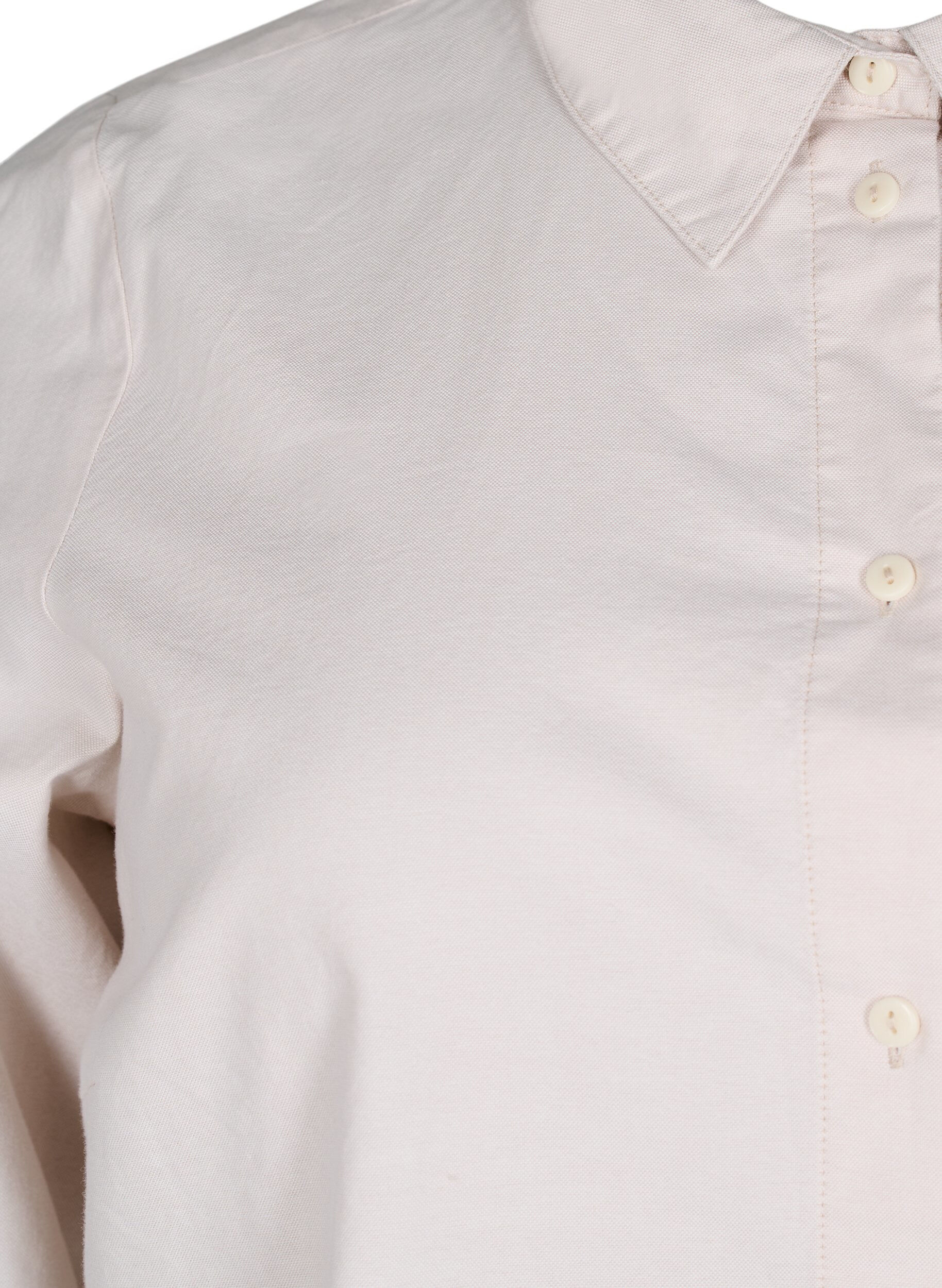 ZizziKatoenen overhemd met lange mouwen, Beige, Packshot image number 2