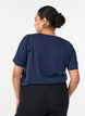 T-shirt met motief, Blauw, Model image number 2