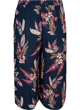 Pantalon-culotte ample en viscose, Indian Summer Flower, Packshot image number 1