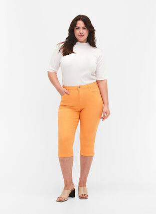 Pantalon capri Emily ajusté, Mock Orange, Model image number 0