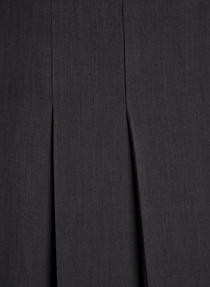 Midirok met wijde plooien, Grijs, Packshot image number 2