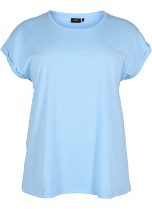 T-shirt à manches courtes en coton mélangé, Serenity, Packshot image number 0