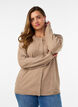 Cardigan met ronde knopen, Beige, Model image number 0