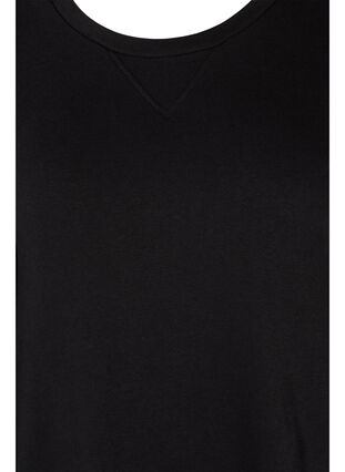 Robe pull en coton avec poches, Black, Packshot image number 2