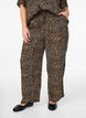 Pantalon ample en viscose avec poches, Marron, Model image number 2