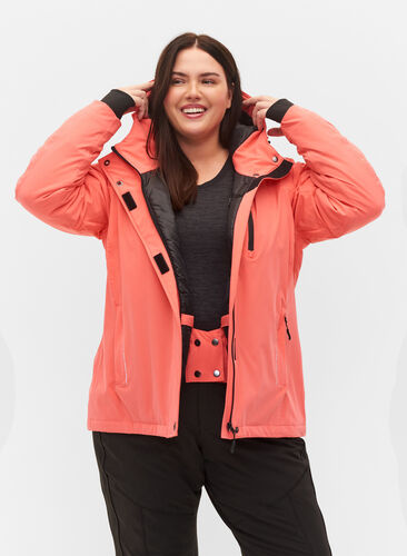 Ski jas met verstelbare onderkant en capuchon, Dubarry, Model image number 0