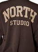 Cardigan bomber sportif avec zip et col montant, Marron, Packshot image number 4
