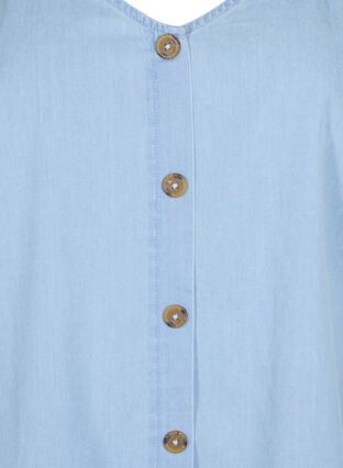 Haut en jean avec boutons, Light blue denim, Packshot image number 2